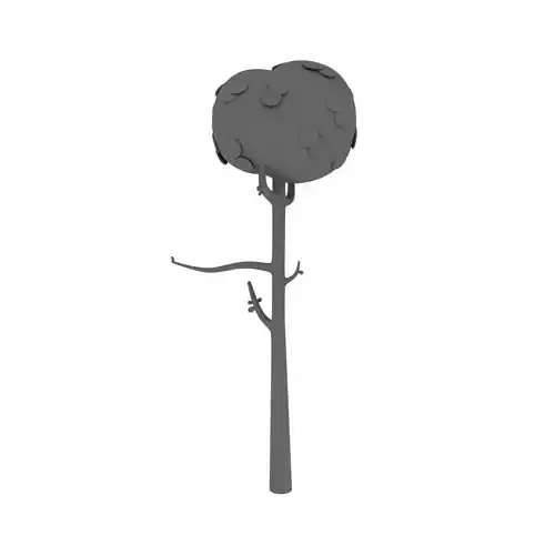 Cartoon tree 3D model