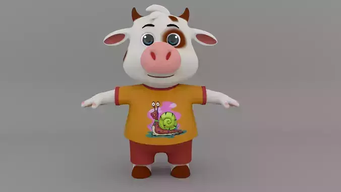 Cow cartoon no rigg
