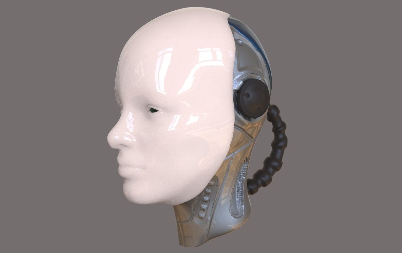 Robot Head 3D model_1