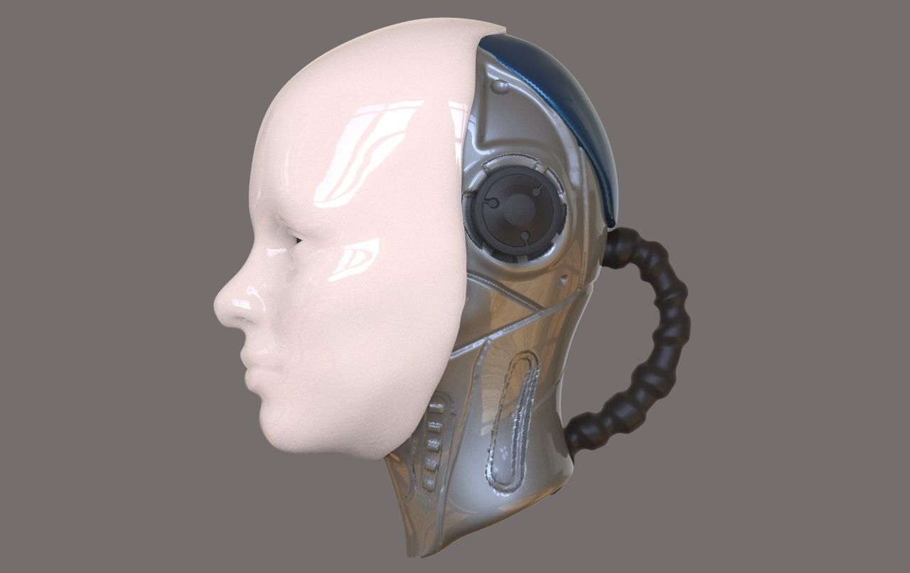 Robot Head 3D model_2