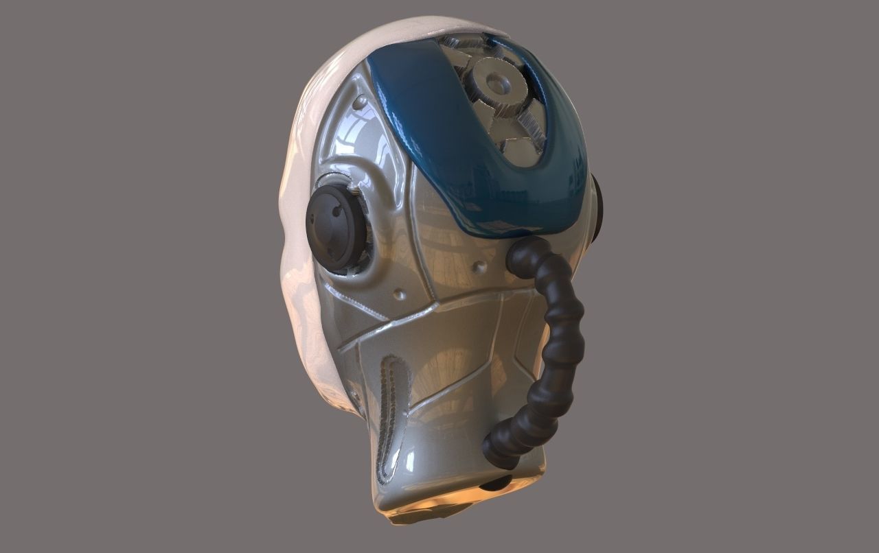 Robot Head 3D model_3