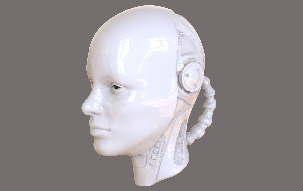 Robot Head 3D model_4
