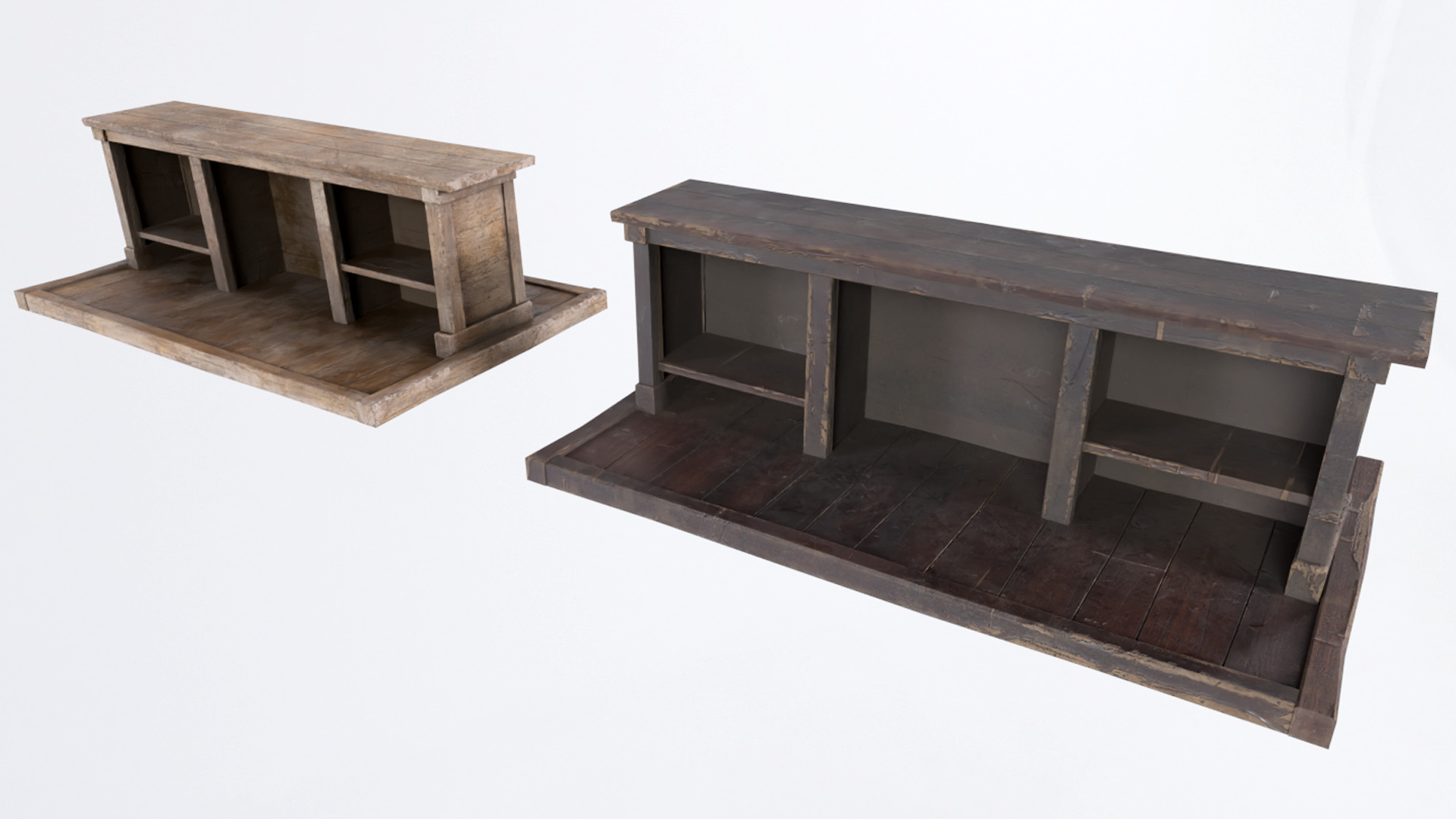 Tudor Bar Low-poly 3D model_2