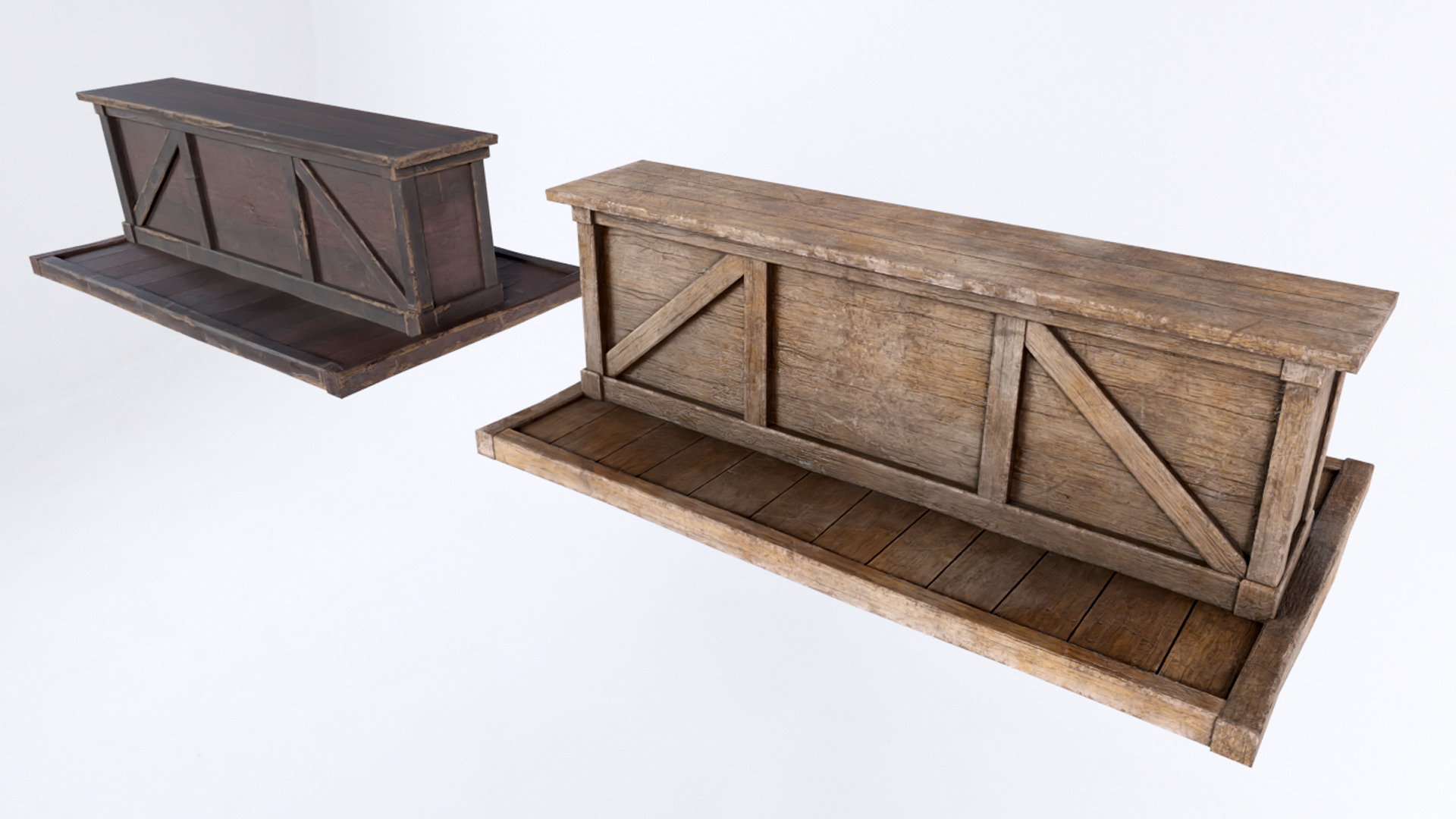 Tudor Bar Low-poly 3D model_1