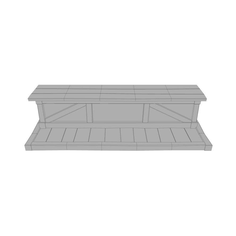 Tudor Bar Low-poly 3D model_5