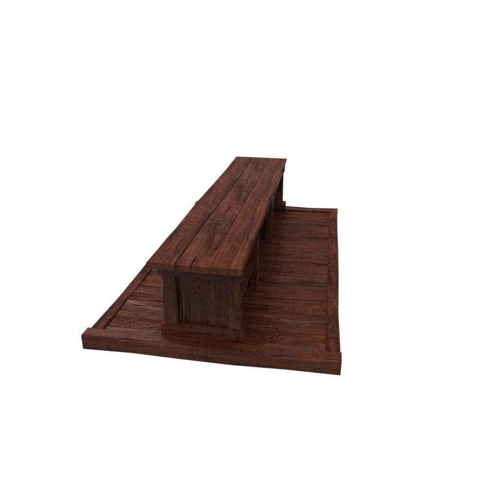Tudor Bar Low-poly 3D model_4
