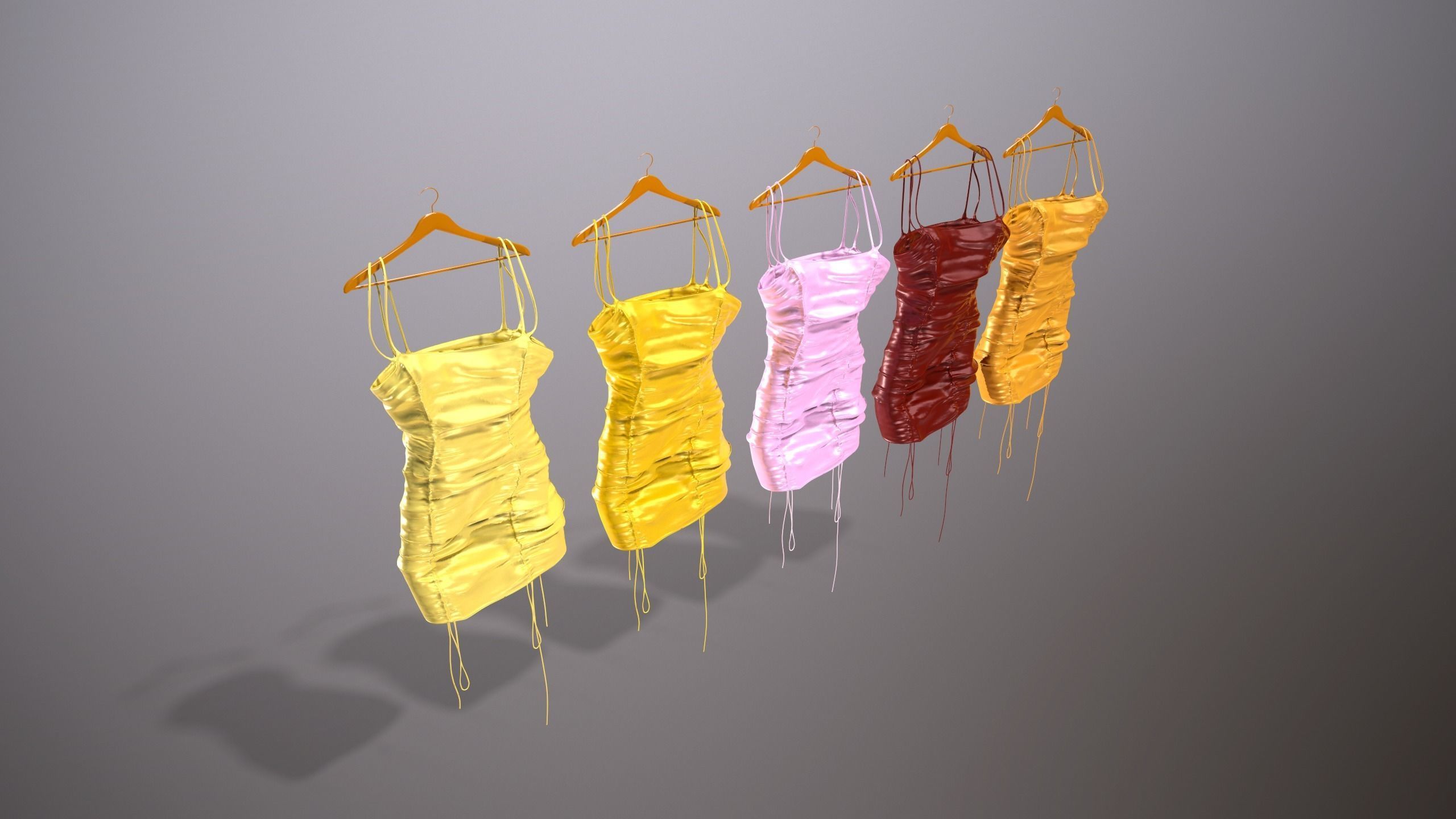 Female Clothing Low-poly 3D model_13