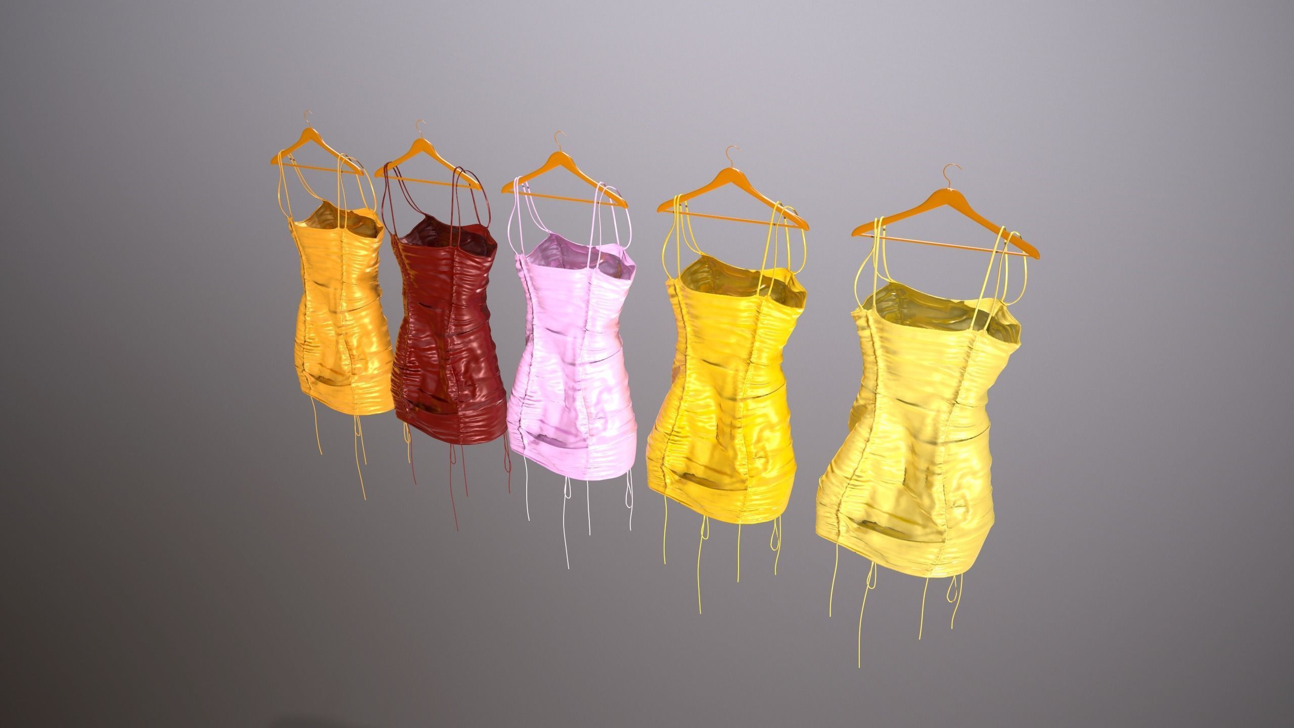 Female Clothing Low-poly 3D model_12