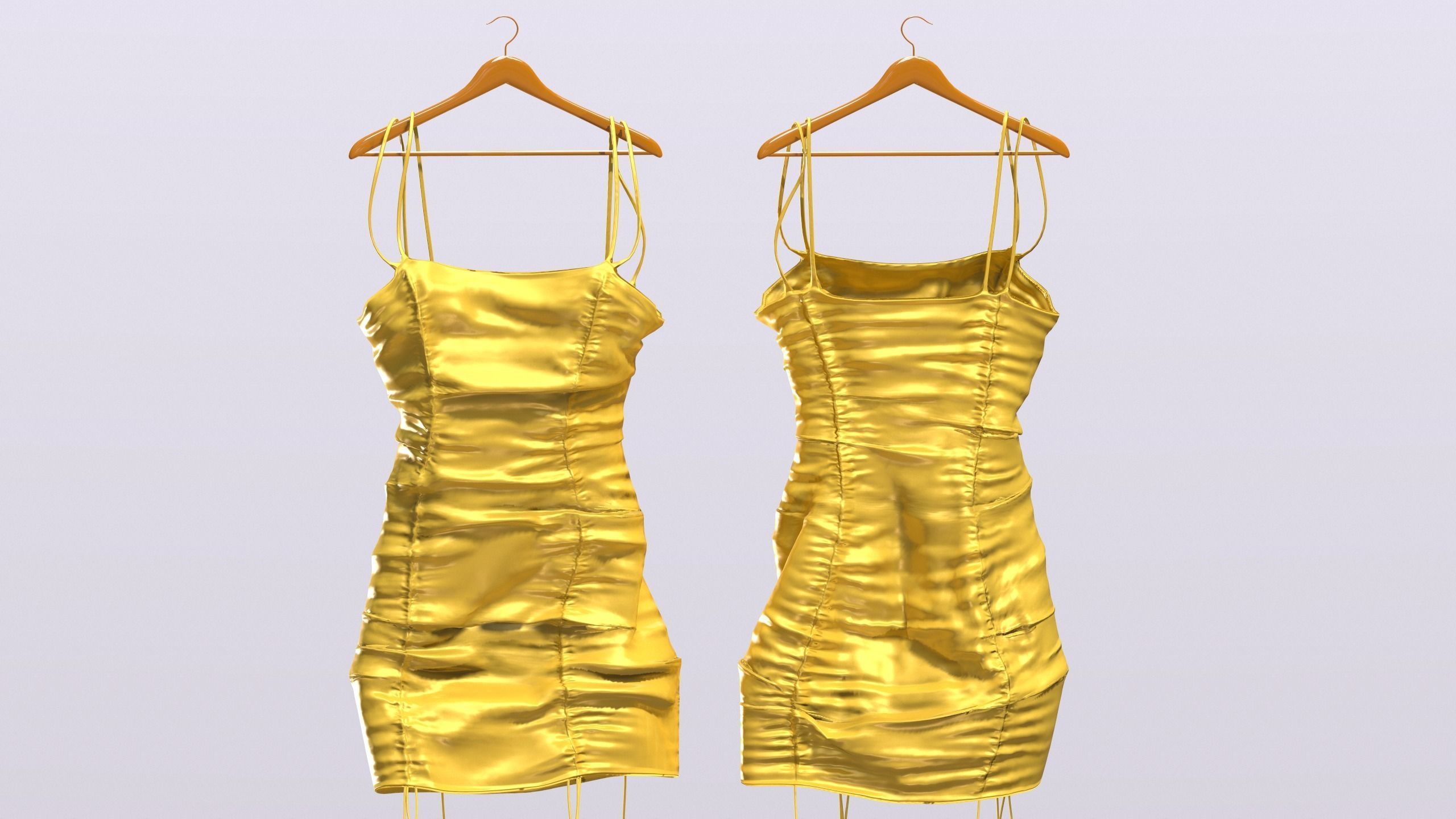 Female Clothing Low-poly 3D model_8