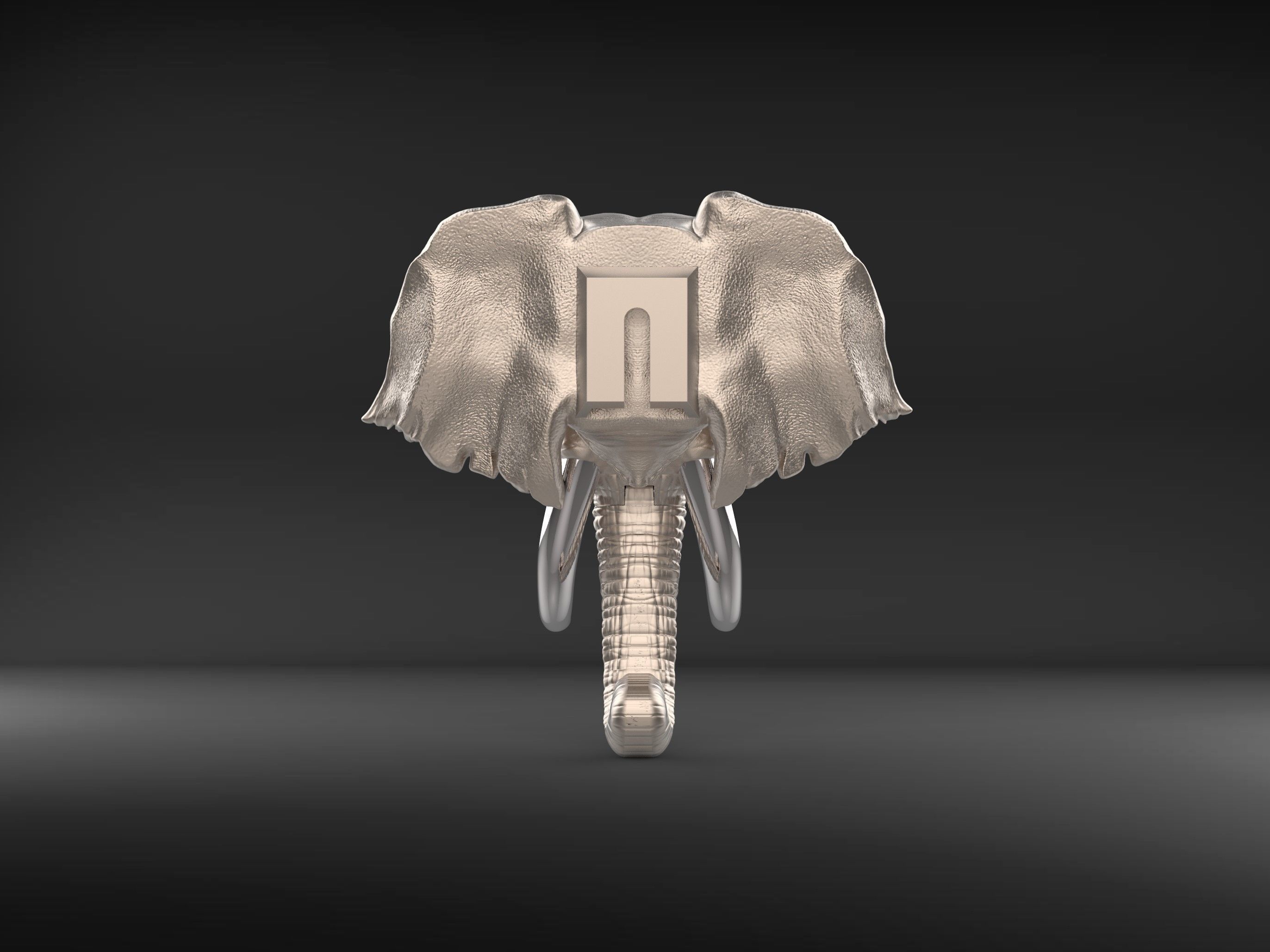 Elephant Door Knocker 3D print model_3