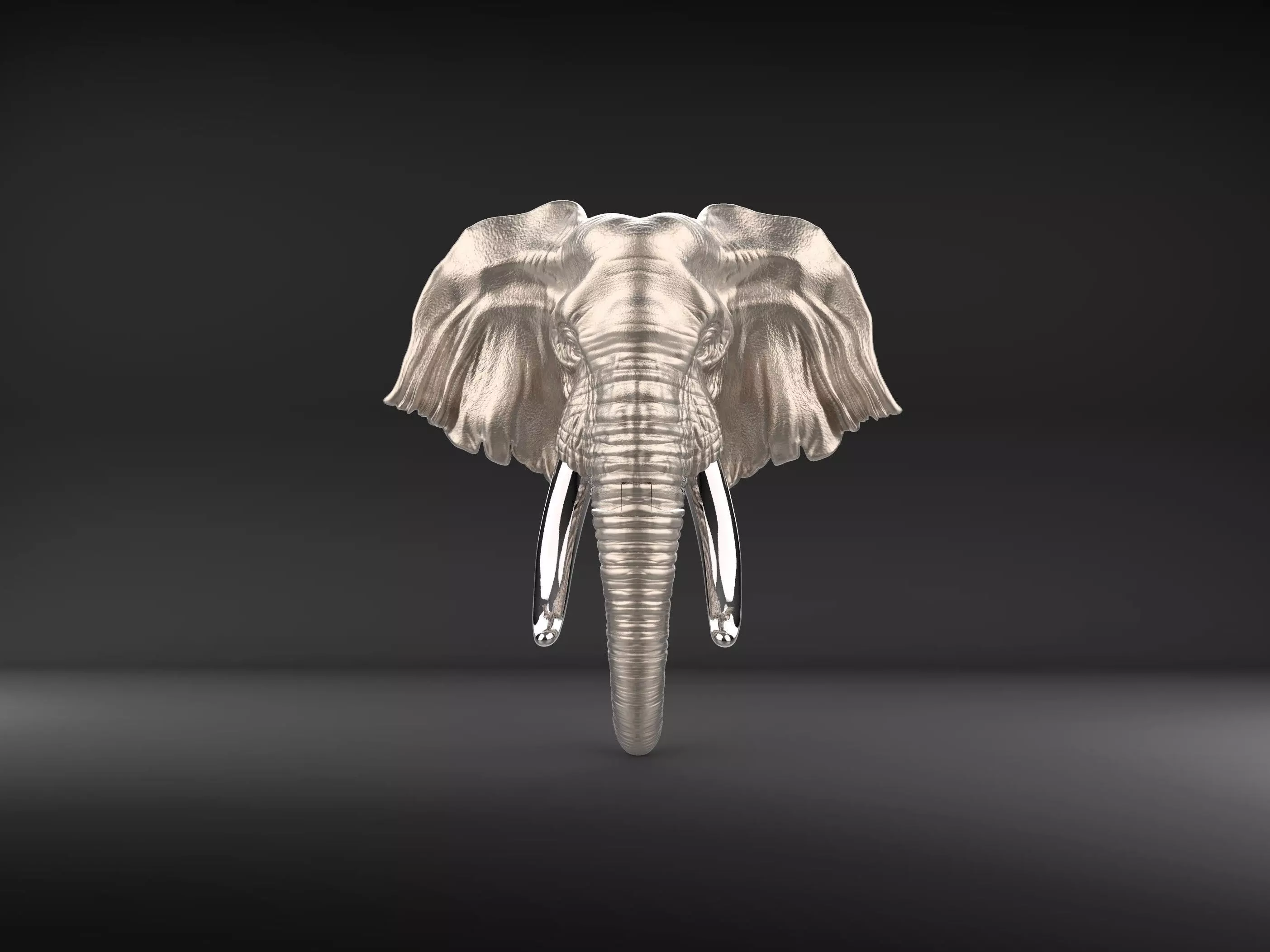 Elephant Door Knocker 3D print model_0