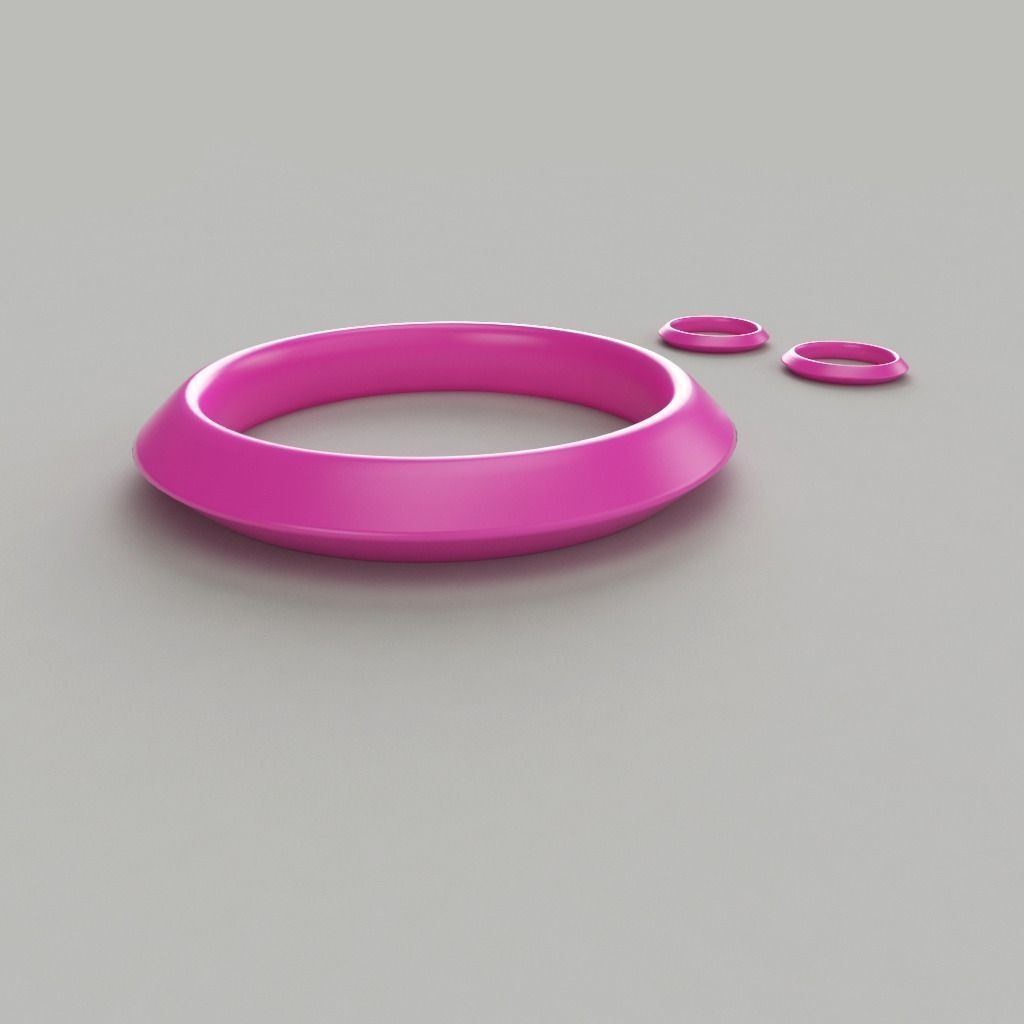 Bangle-Earrings plastic bangle 3D print model_0