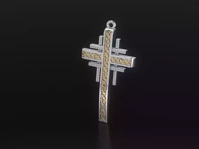  Cross pendant  gems