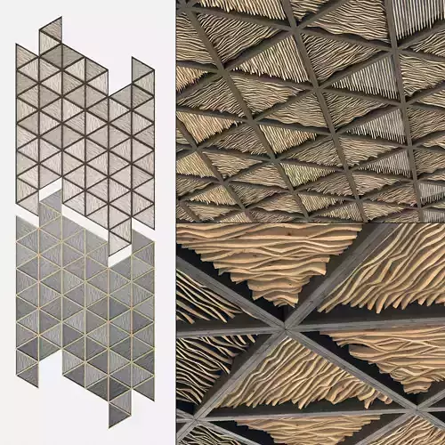 Ceiling parametric Triangle n1 3D model