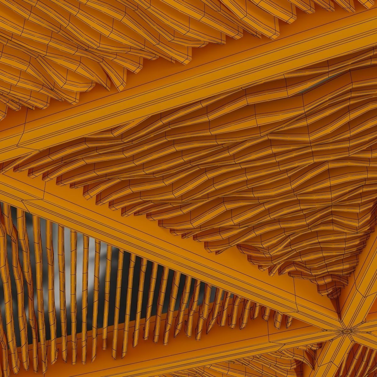 Ceiling parametric Triangle n1 3D model_16