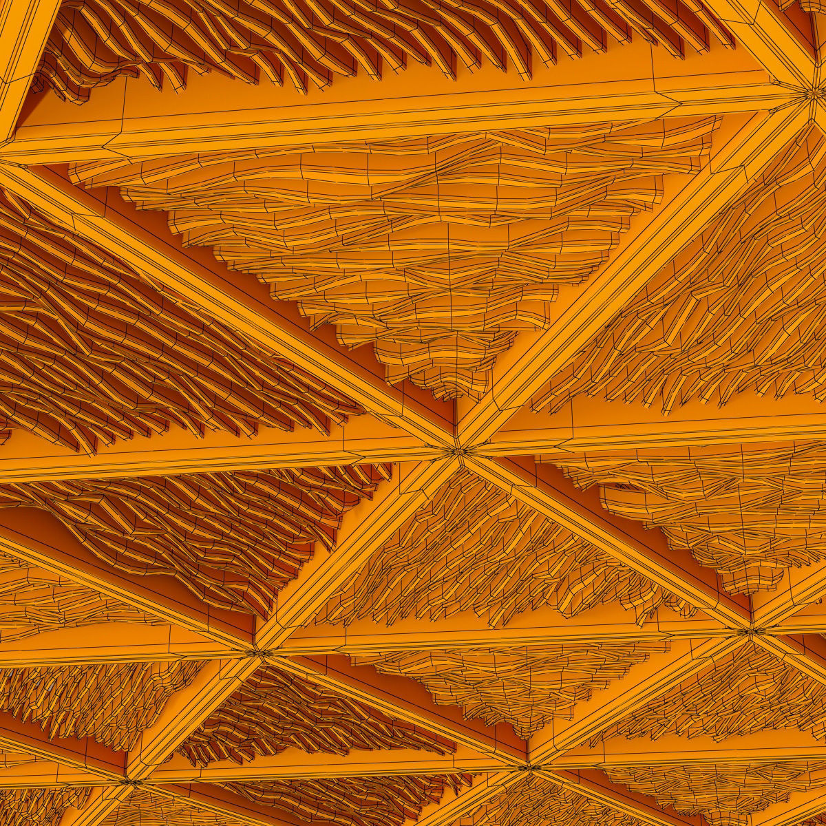 Ceiling parametric Triangle n1 3D model_20