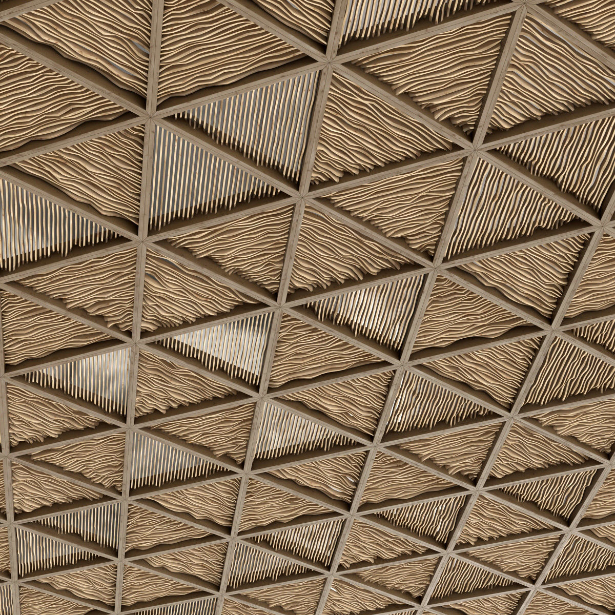 Ceiling parametric Triangle n1 3D model_14
