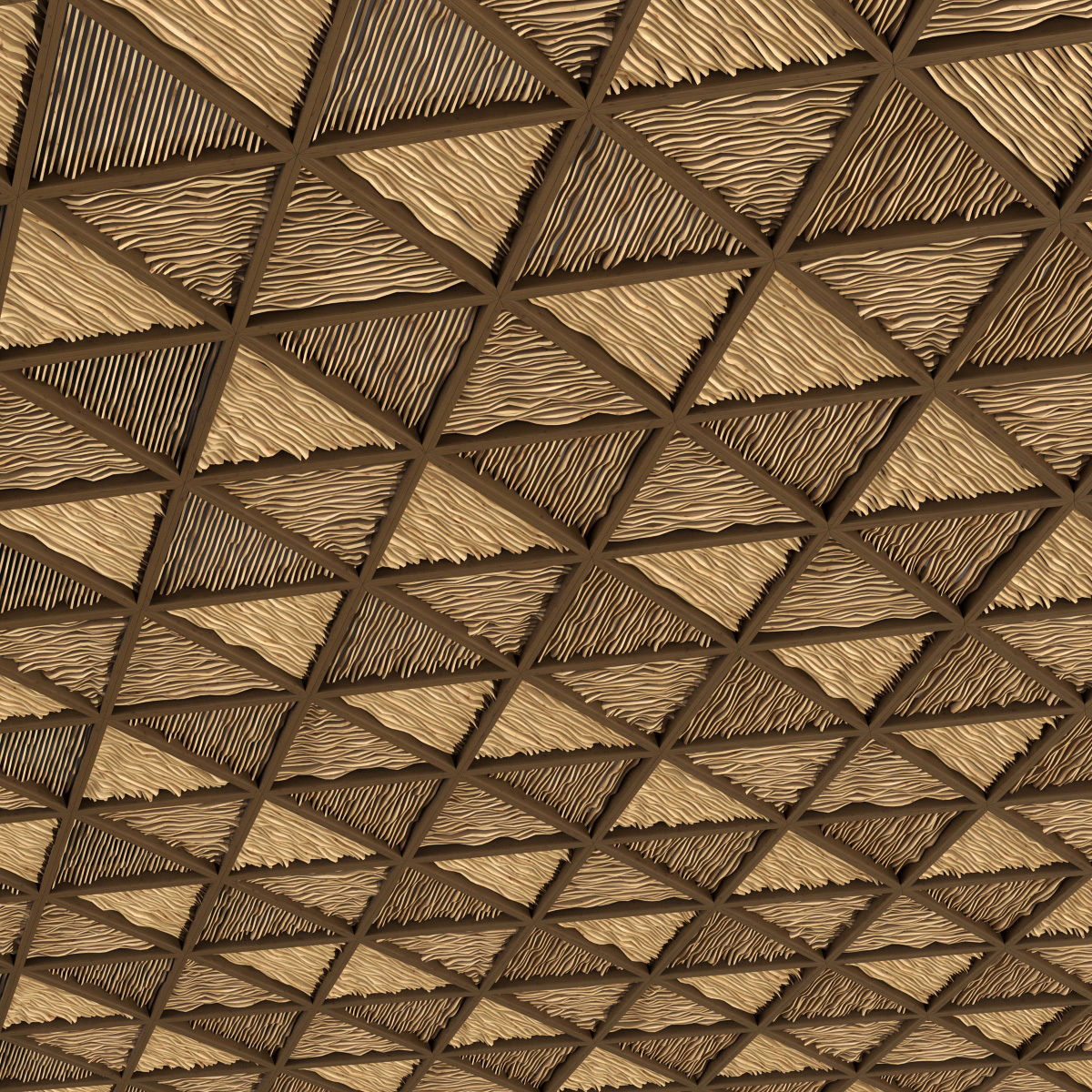 Ceiling parametric Triangle n1 3D model_2