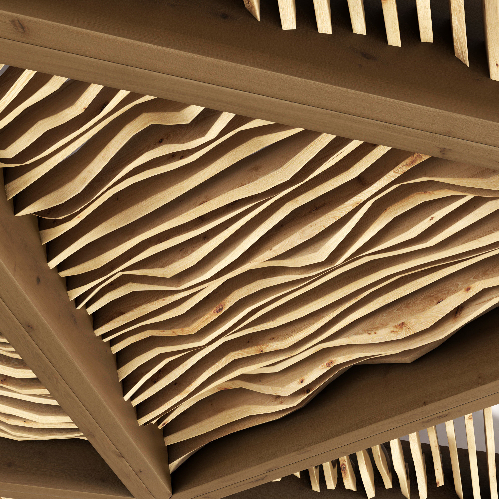 Ceiling parametric Triangle n1 3D model_10