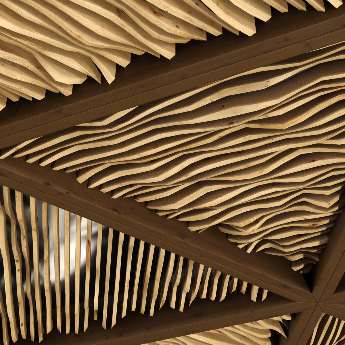 Ceiling parametric Triangle n1 3D model_6