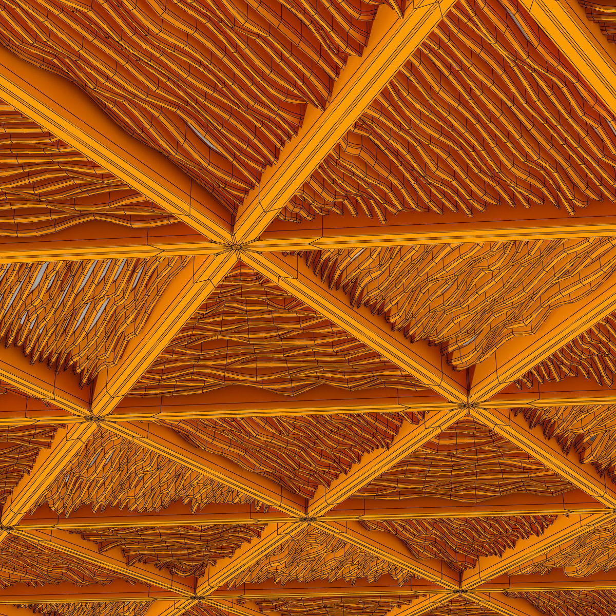 Ceiling parametric Triangle n1 3D model_19