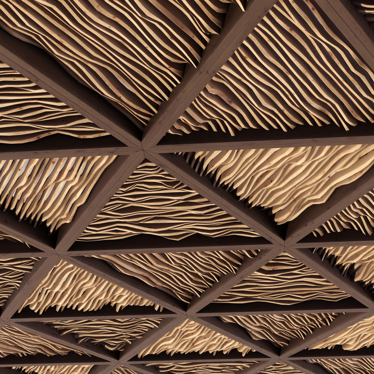 Ceiling parametric Triangle n1 3D model_8