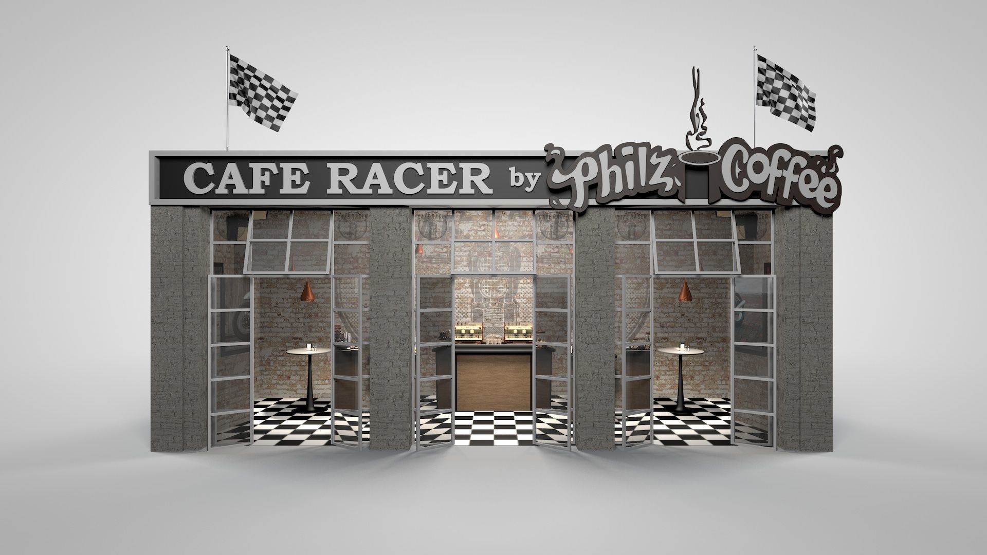 Speedway Cafe 3D model_1