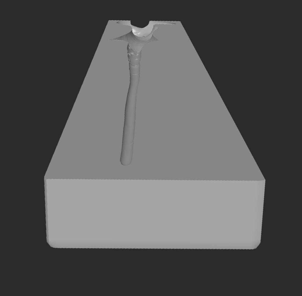 MakeIT Harry Potter 3D Voldemort Wand Mold 3D model_1