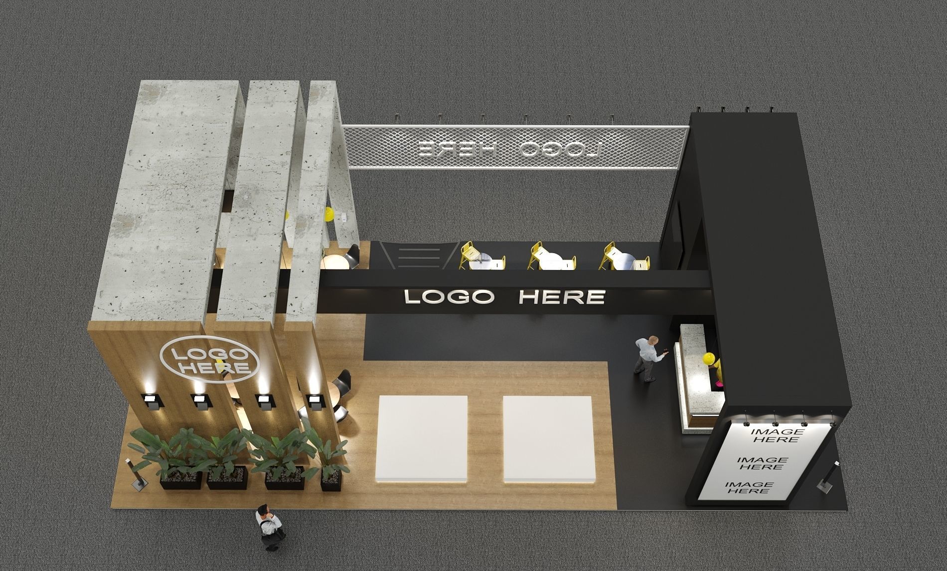 Exhibition Stand - 16m x 7m  3D model_7