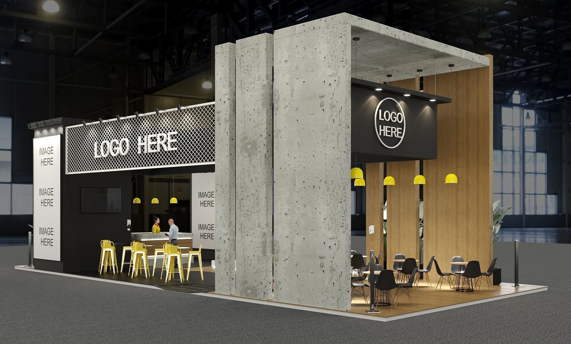 Exhibition Stand - 16m x 7m  3D model_4