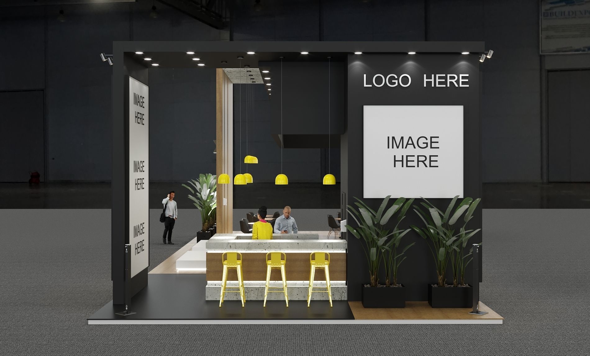Exhibition Stand - 16m x 7m  3D model_3