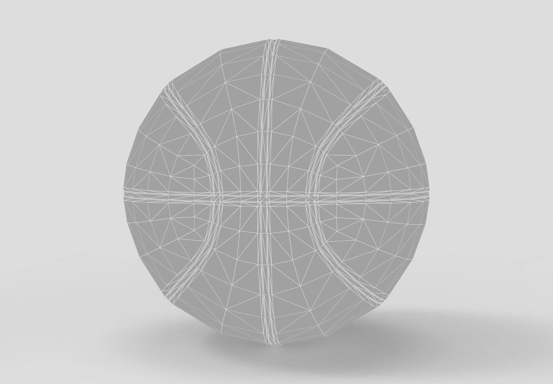 Spalding Basketball Low-poly 3D model_4