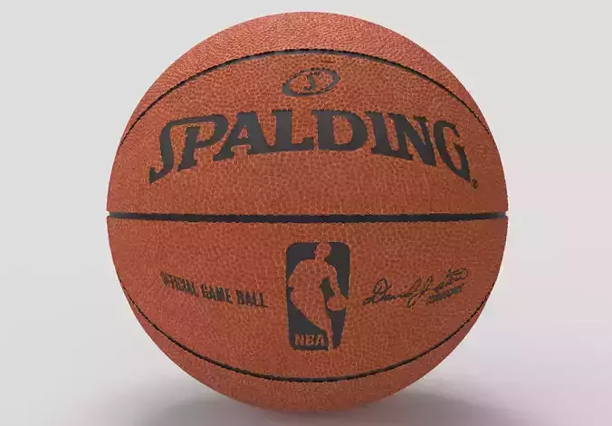 Spalding Basketball Low-poly 3D model