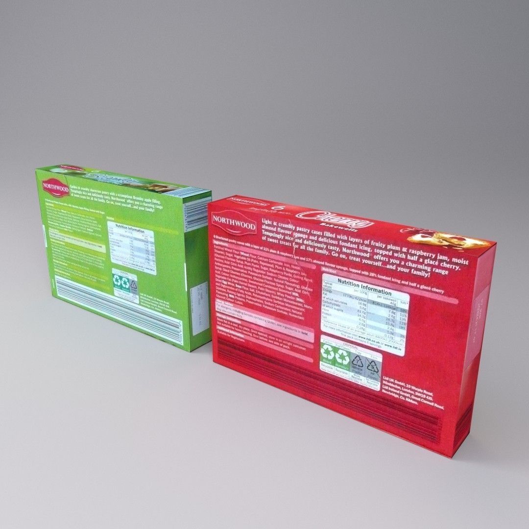 Cookie Boxes - LOW POLY Low-poly 3D model_1