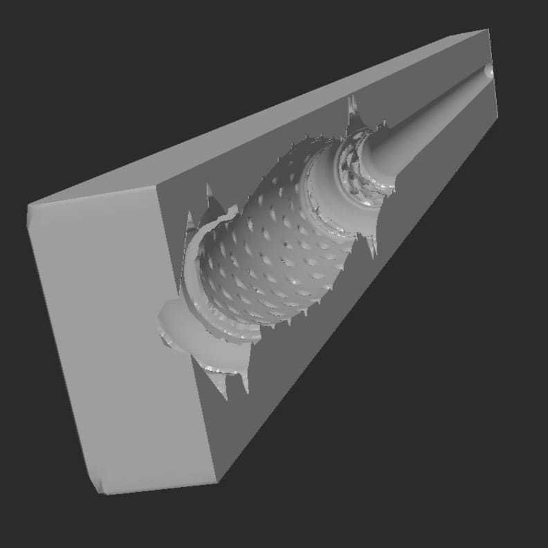 MakeIT Harry Potter 3D Narcissa Melfoy Wand Mold 3D model_3