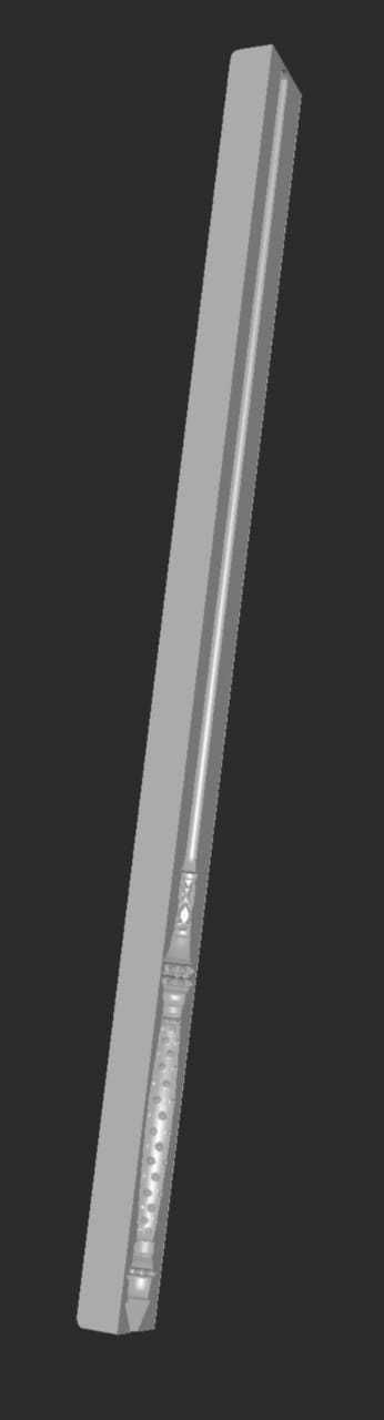 MakeIT Harry Potter 3D Narcissa Melfoy Wand Mold 3D model_2