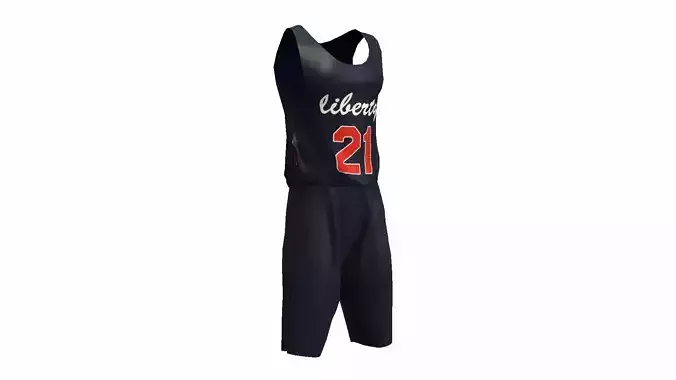 Basketball Clothing Low-poly 3D model