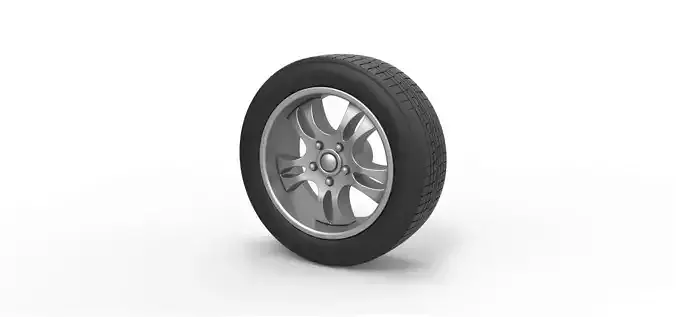 Car wheel 5 Scale 1 to 10