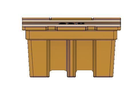 Model Railway Salt Grit Bin for Roadside or Car Park 3D print model_6