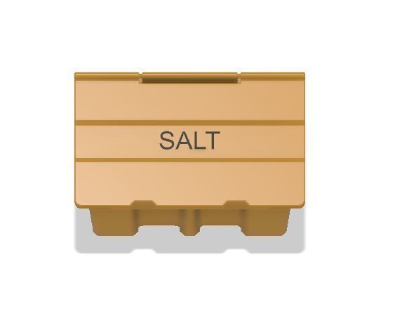 Model Railway Salt Grit Bin for Roadside or Car Park 3D print model_3