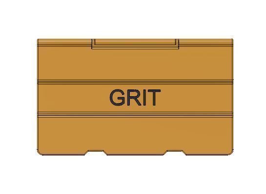 Model Railway Salt Grit Bin for Roadside or Car Park 3D print model_5