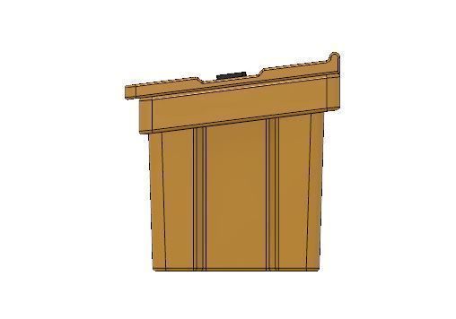 Model Railway Salt Grit Bin for Roadside or Car Park 3D print model_7