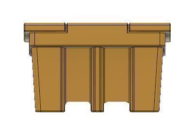 Model Railway Salt Grit Bin for Roadside or Car Park 3D print model_8