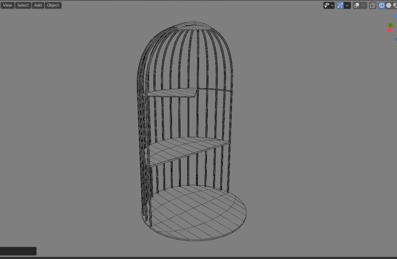 Petit layer stand and flower set 3D model_16