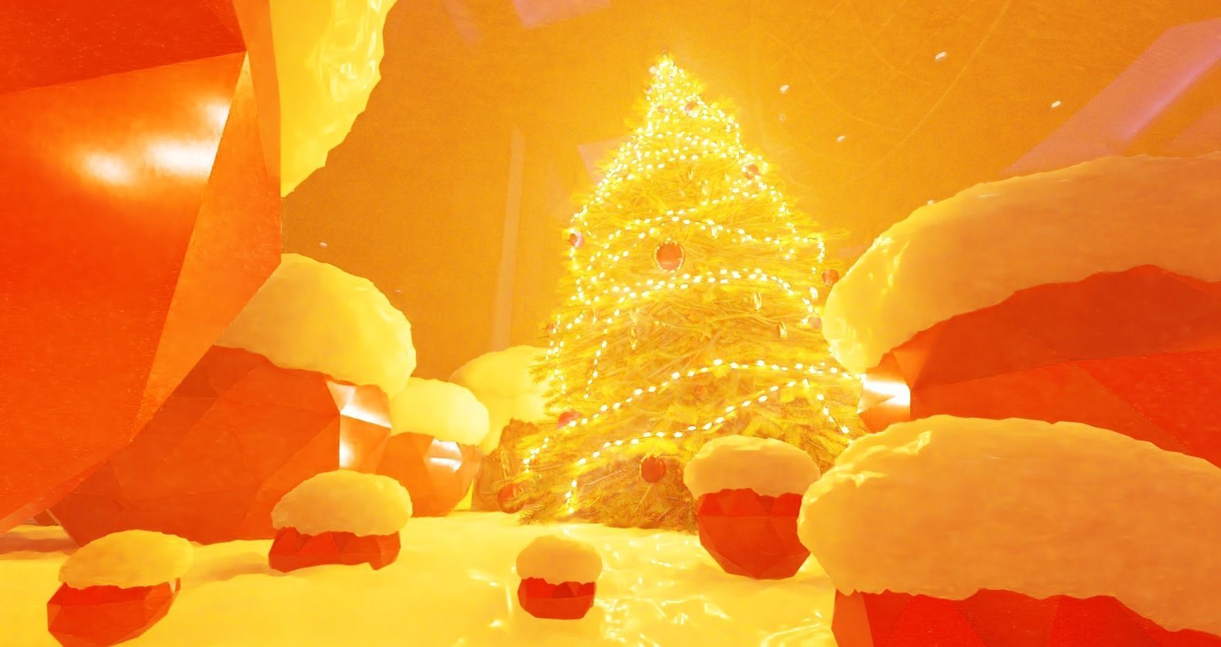 Lowpoly Christmas Tree Indoor Version Low-poly 3D model_7