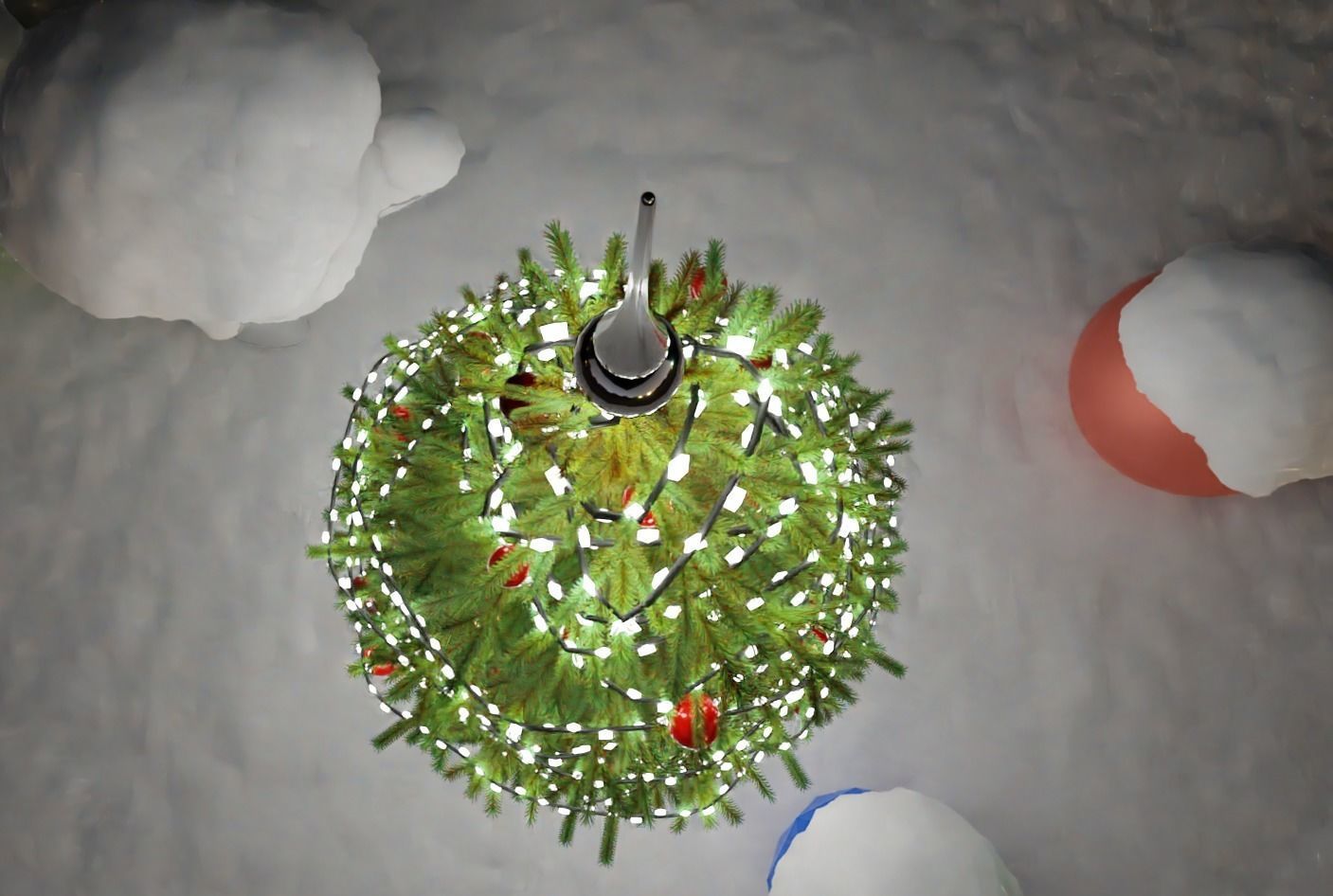 Lowpoly Christmas Tree Indoor Version Low-poly 3D model_20