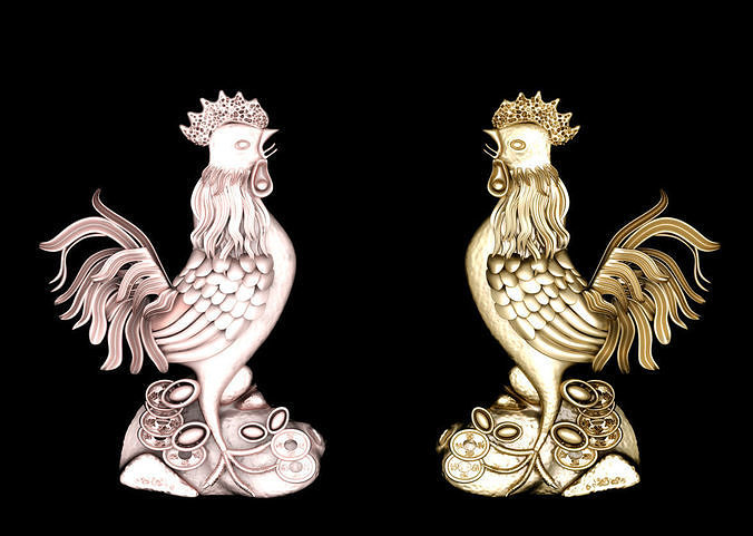 Chicken pendants 3D print model