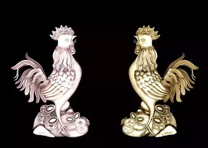 Chicken pendants 3D print model