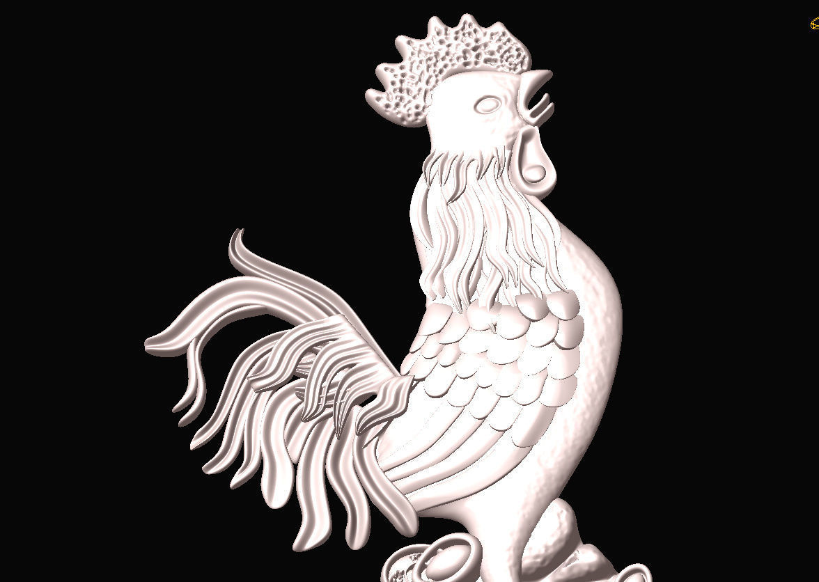 Chicken pendants 3D print model_2