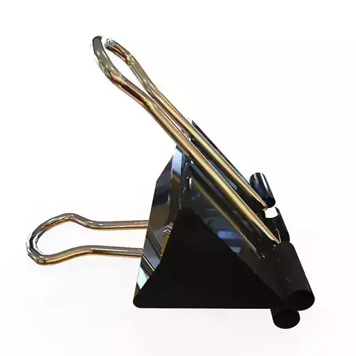 Binder Clip Low-poly 3D model
